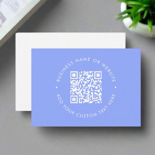 Trendiget Rengör Bright Blue QR Code l-Professione Visitkort