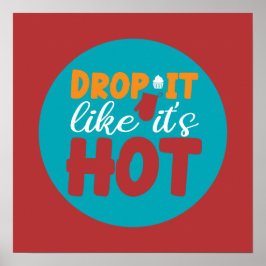 Trendiget Retro Färg Poster