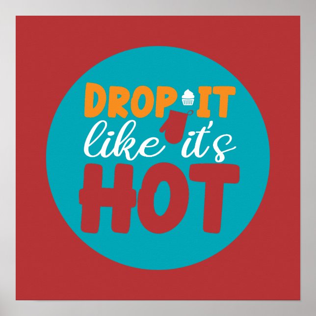 Trendiget Retro Färg Poster (Framsidan)