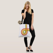 Trendiget Retro Rainbow Rand Tote