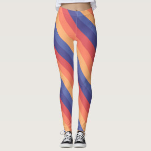 Trendiget Retro Vintage stripe Leggings
