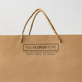 Trendiget Returadress för rektangulär Logotyp för Stämpel