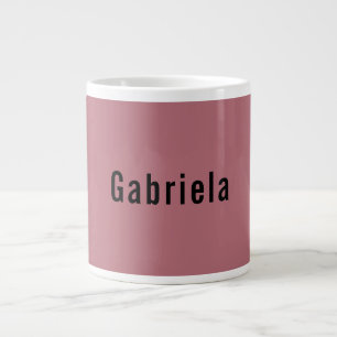 Trendiget ro Färg Professionell Guld Modern Plain Jumbo Mugg