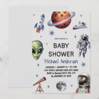 Trendiget Rocket Frakt Space Galaxy Alien Baby Sho