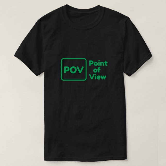 Trendiget roligt och katalog "Visa punkt" T Shirt (Design framsida)