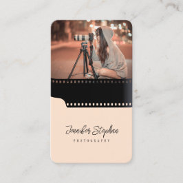 Trendiget Rullfotograf för anpassningsbar Foto QR- Visitkort