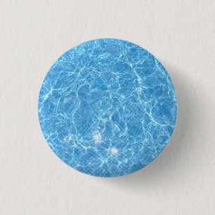Trendiget Simma Bassäng Blue Vatten Blank Template Knapp