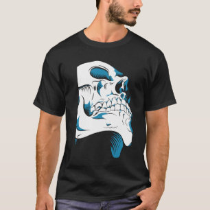 Trendiget Skull Modern Black Art Illustration T Shirt