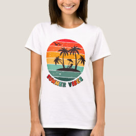 trendiget "sommarvibes" t-shirt