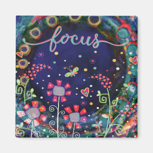 Trendiget Söt av Focus Wildblommor Dragonfly Magnet