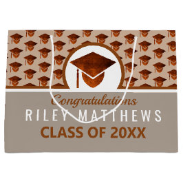 Trendiget studenten Copper Mönster Coola Gratulera