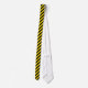 Trendiget Svart Gult med Eleganten Stripe-mall Slips (Baksida)