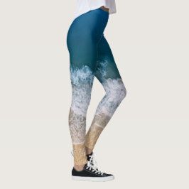Trendiget Tropiskt fack Digital Hand Paint Effect Leggings