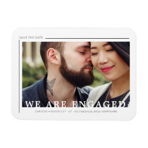 Trendiget Typografi i Chic, skript foto - par Magnet