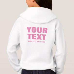 Trendiget Undre Side Prated Big Font Text Kids Gir T Shirt