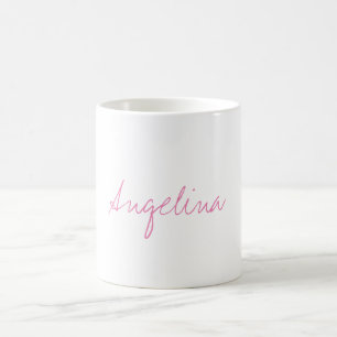 Trendiget Unik handskriftsskript för Snyggt av ele Kaffemugg