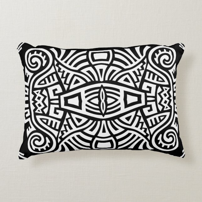 Trendiget Vintage för Ethnic Boho Prydnadskudde (Framsidan)