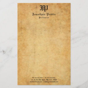 Trendiget vintage Handskriven gammal Papper sökmal