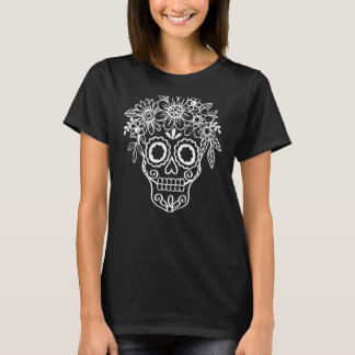 Trendiget Vomens från sockerskullsblommor T Shirt