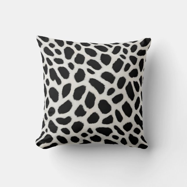 Trendiget White Leopard Elegant Collection Kudde (Framsida)