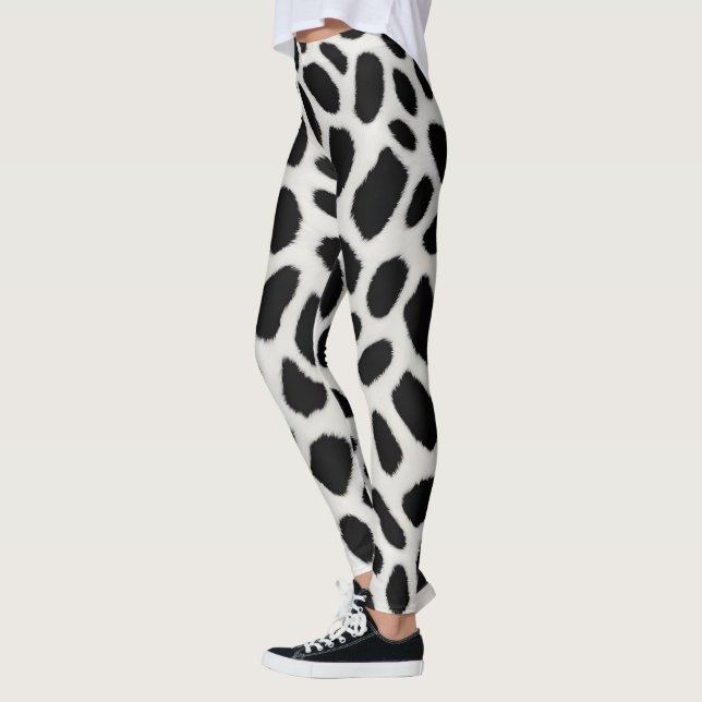 Trendiget White Leopard Elegant Collection Leggings (Vänster)
