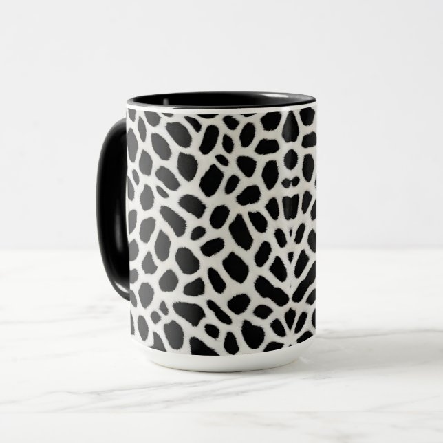 Trendiget White Leopard Elegant Collection Mugg (Framsida vänster)