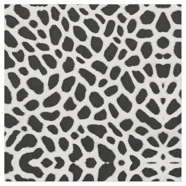 Trendiget White Leopard Elegant Collection Tyg (Närbild)