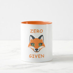 Trendiget Zero Fox med frasen Emoji Tecknad Mugg