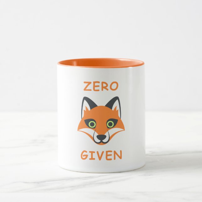 Trendiget Zero Fox med frasen Emoji Tecknad Mugg (Center)