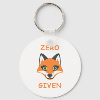 Trendiget Zero Fox med frasen Emoji Tecknad Nyckelring