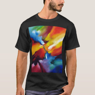 Trendigets Abstrakt Expressionist Painting Modern T Shirt