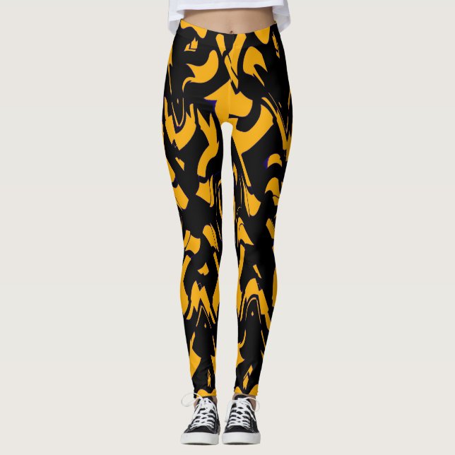 Trendigets abstrakt "Ratti_Kreativ_Arts" Leggings (Framsida)