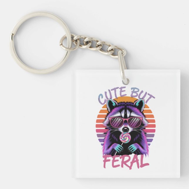 Trendigets akryliska nyckelkedja - Perfekt för dag (Framsidan)