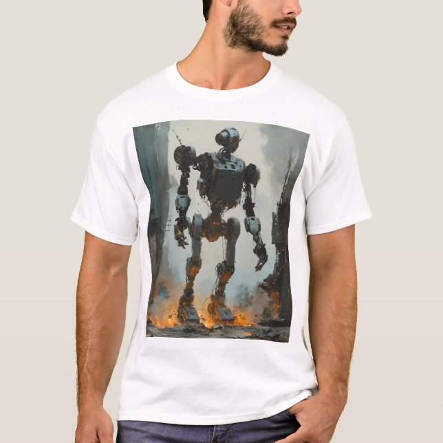 Trendigets återrobotgrafik - T Shirt (Framsida)
