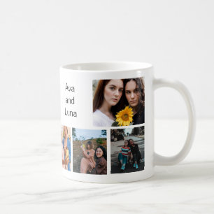 Trendigets bästa vänner 8 Fotokollage   NAMN Kaffemugg
