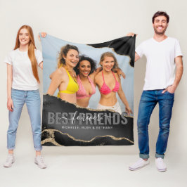 Trendigets bästa vänner för foto fleecefilt