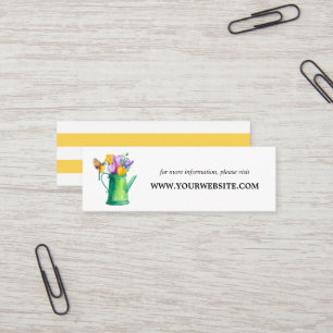 Trendigets blomstrande paket med blomsterplatskort mini visitkort