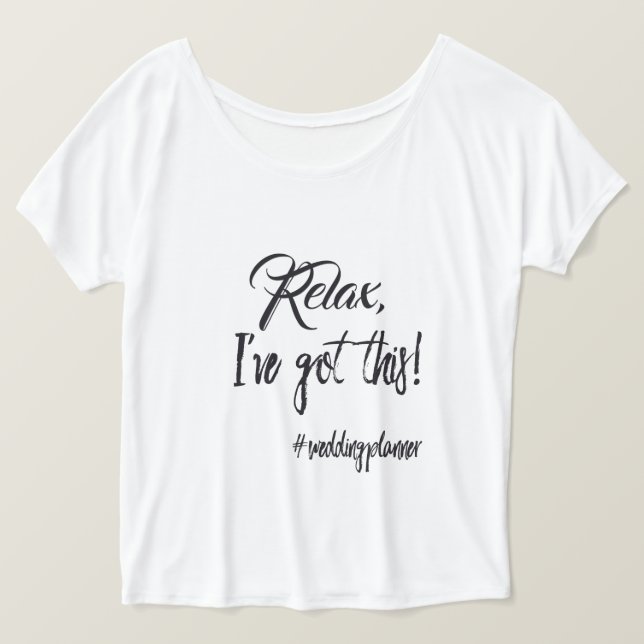 Trendigets Bröllopsfixaren Textografi T-shirt (Design framsida)