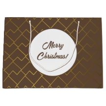 Trendigets Chic Geometric Golden Brown