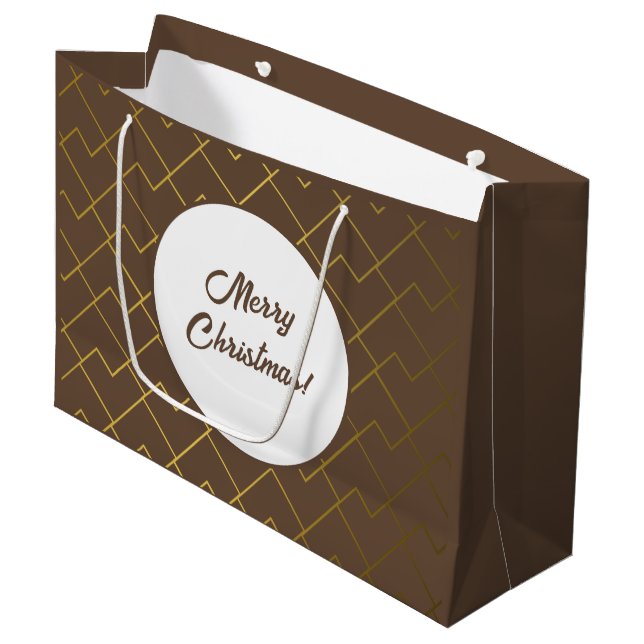 Trendigets Chic Geometric Golden Brown (Framsidan Vinklad)