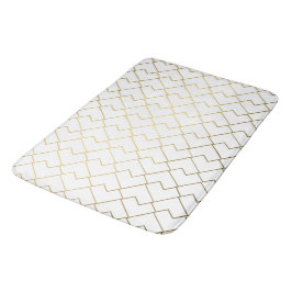 Trendigets Chic Geometric Golden Tiles Mönster Bat Badrumsmatta