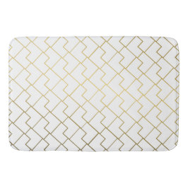 Trendigets Chic Geometric Golden Tiles Mönster Bat Badrumsmatta