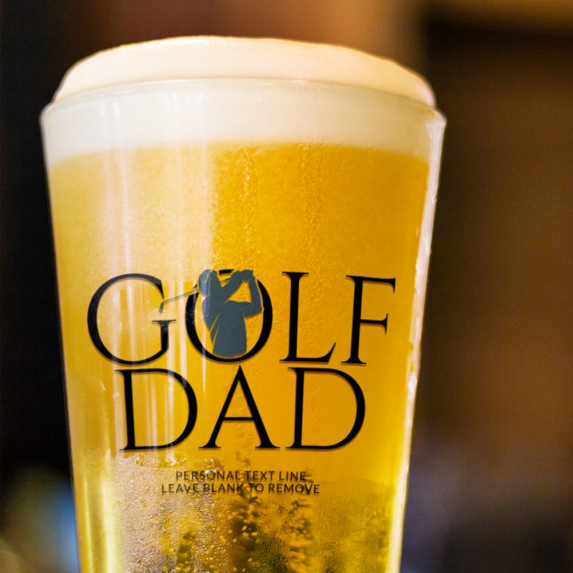 Trendigets Coola "GOLF PAPPA", marinblå punkt Glaskopp (Skapare uppladdad)