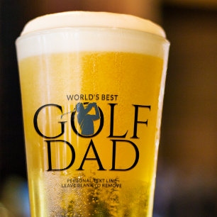 Trendigets Coola "WORLD'S BEST GOLF PAPPA" - marin Glaskopp