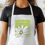 Trendigets Daisy Blommigt Illustration - kalk och  Förkläde<br><div class="desc">En namn,  ett monogram eller en annan anpassningsbar biet. Om du vill flytta runt bilden klickar du på knappen Anpassa för att göra ändringar.</div>