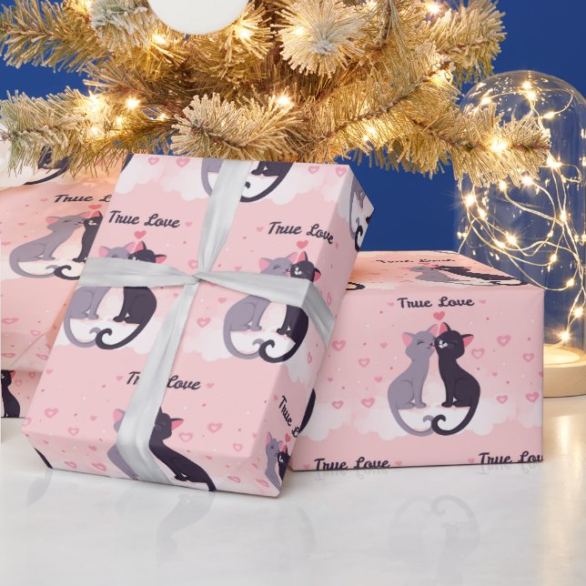 Trendigets Elegant Modern Valentine Kärlek Heart Presentpapper (Helgdagar)