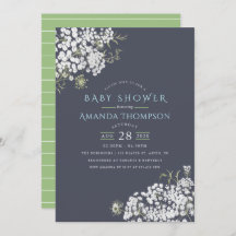 Trendigets färglös babyutandningsskjut inbjudan