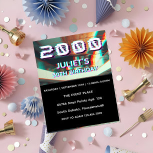 trendigets födelsedag i 30års födelsedag 2000-tale inbjudningar