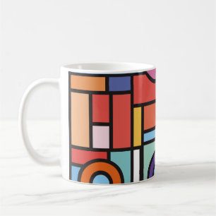 Trendigets geometriska inslag efterliknar. Retrost Kaffemugg