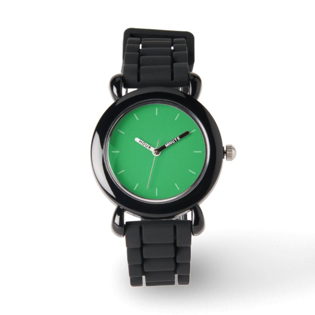 Trendigets Grönt - kornig bakgrund Armbandsur (Framsida)